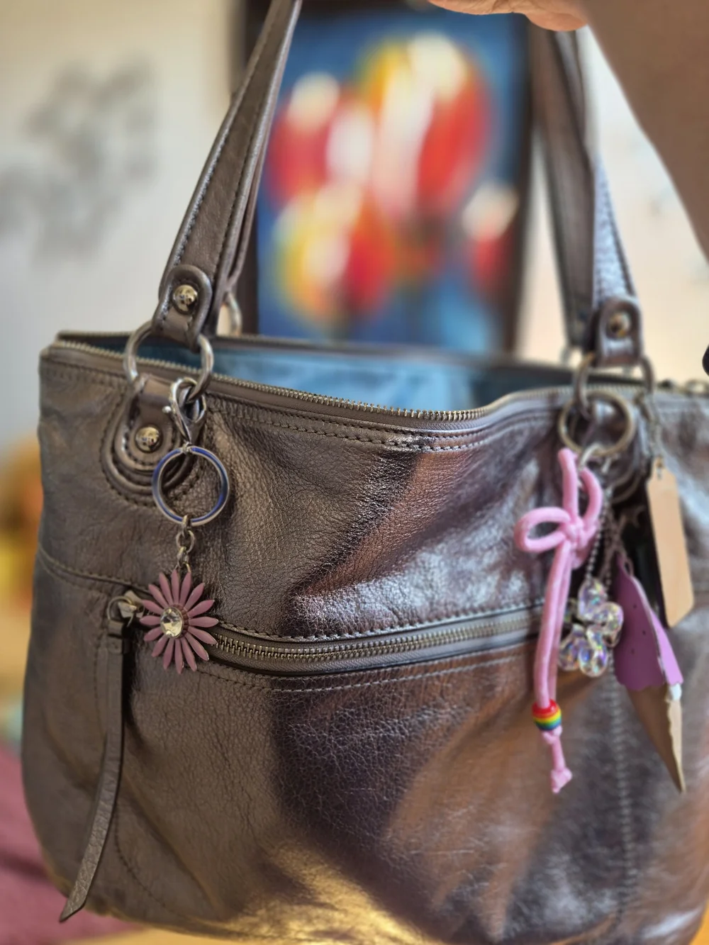 Coach sleek metallic